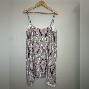 BCBGeneration Paisley‎ Print Handkerchief Hem Dress Size S